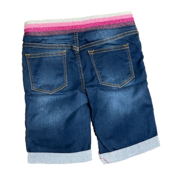 Vigoss Girls Bermuda Jean Shorts Size Small Dark Blue NWT - Picture 2 of 3